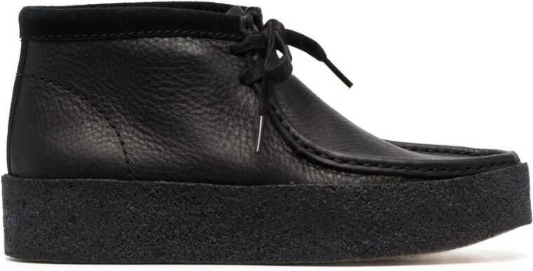 Clarks Heren Leren Enkellaarzen Zwart Heren