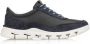 Clarks Comfortabele Leren Blauwe Sneakers voor Heren Multicolor Heren - Thumbnail 2
