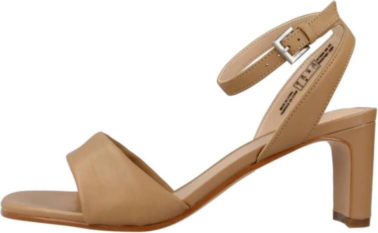 Clarks High Heel Sandals Brown Dames