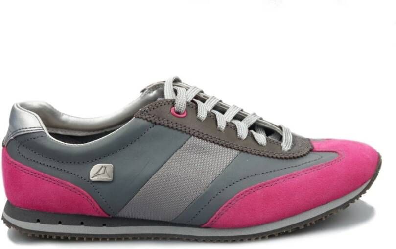 Clarks Jewel Lace Leren Sneakers Roze Dames