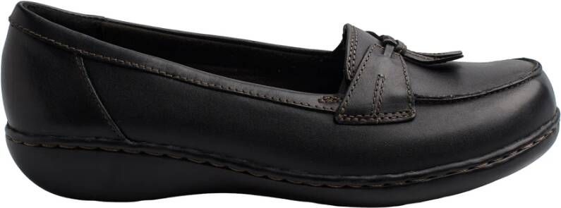 Clarks Klassieke leren loafers met kwastdetail