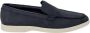 Clarks Klassieke Slip-On Loafer Navy Blue Heren - Thumbnail 1
