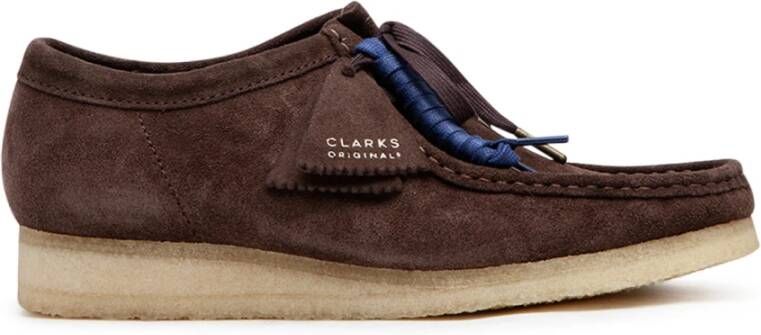 Clarks Donkerbruine Suède Heren Mocassin Schoen Brown Heren