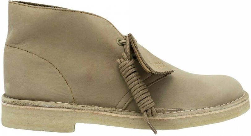Clarks Lace Up Boots Beige Heren