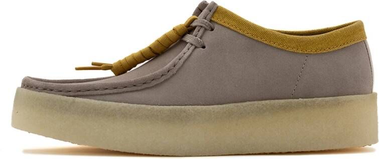 Clarks Grijze Wallabee Cup Platte Schoenen Gray Heren