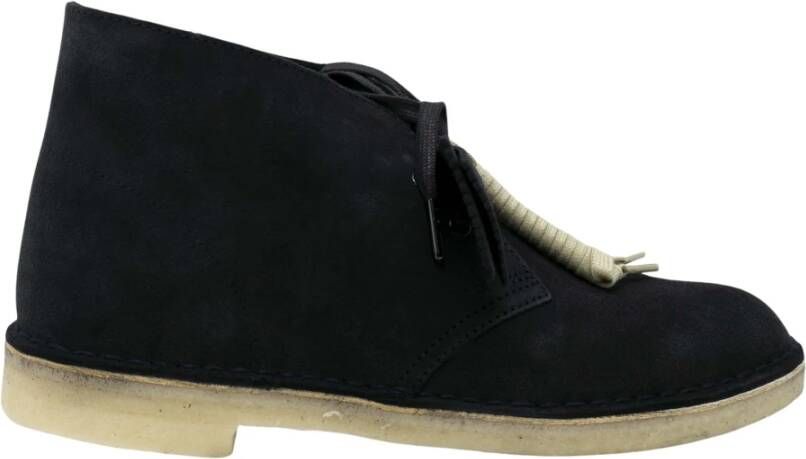 Clarks DESERT BOOT Volwassenen Heren sneakersVrije tijd half hoog Kleur  Blauw - Schoenen.nl