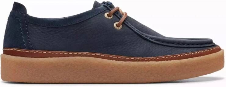 Clarks Laced Shoes Blue Heren