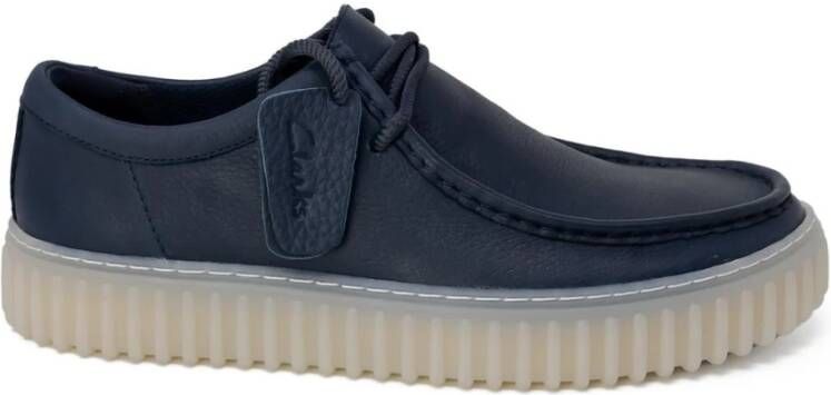 Clarks Laced Shoes Blue Heren
