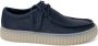 Clarks Blauwe Leren Veterschoenen Blue Heren - Thumbnail 2