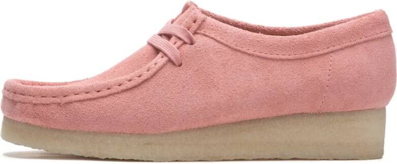 Clarks Laced Shoes Pink Dames