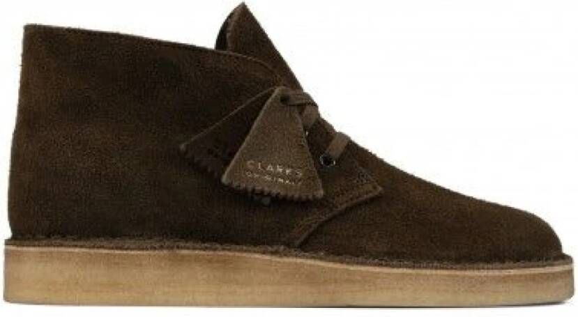 Clarks Desert Coal Groen Heren Veterboots Khaki Kleur Khaki