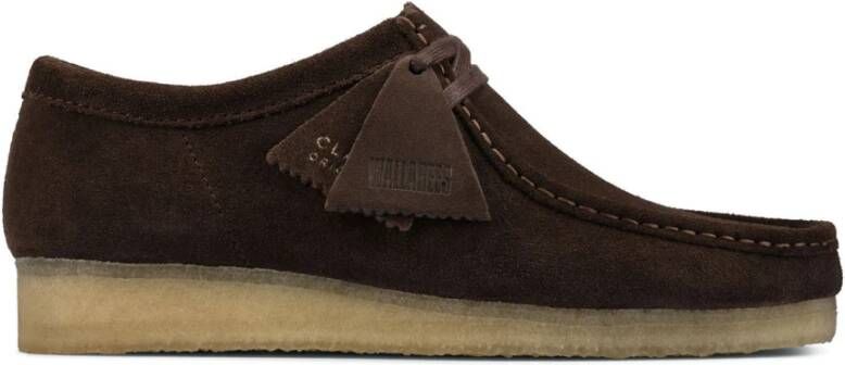 Clarks Donkerbruine Suède Heren Mocassin Schoen Brown Heren