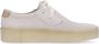 Clarks Off White Suede Heren Lifestyle Schoen White Heren - Thumbnail 2