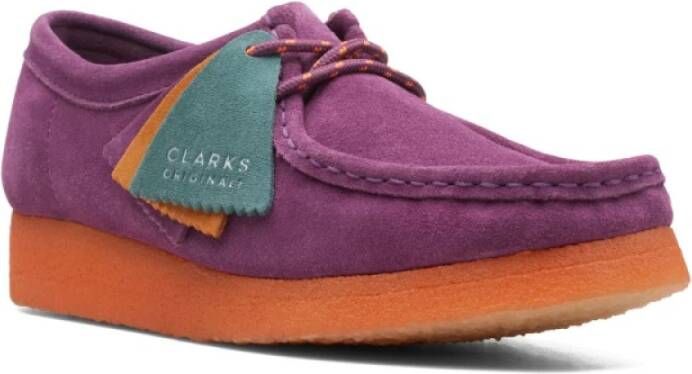 Clarks Loafers Purple Dames