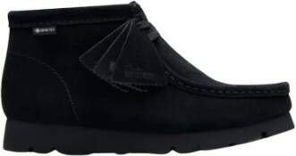 Clarks Zwarte Wallabee Boot GTX met Gore-Tex Black Heren