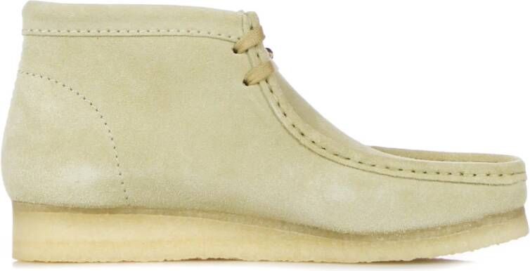 Clarks Maple Suède Wallabee Laars Beige Heren