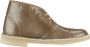 Clarks Metallic Leren Desert Boot voor Dames Green Dames - Thumbnail 2