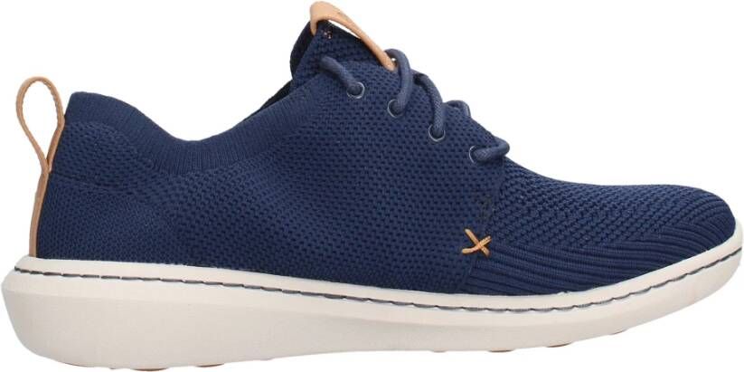 Clarks Moderne Ademende Sneaker Blue Heren