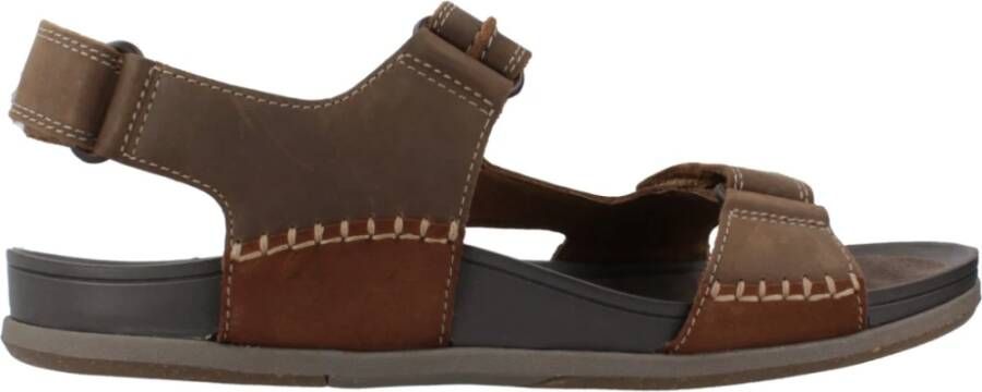 Clarks Sandalen met praktische klittenbandsluitingen