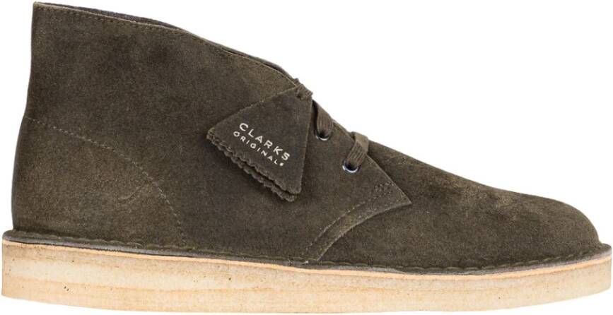 Clarks Desert Coal Groen Heren Veterboots Khaki Kleur Khaki - Foto 4