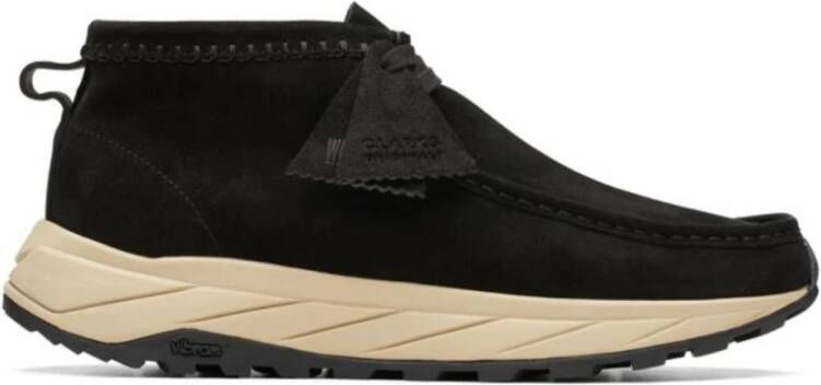 Clarks Originals Wallabee Eden Zwarte Suède Schoenen Black Heren