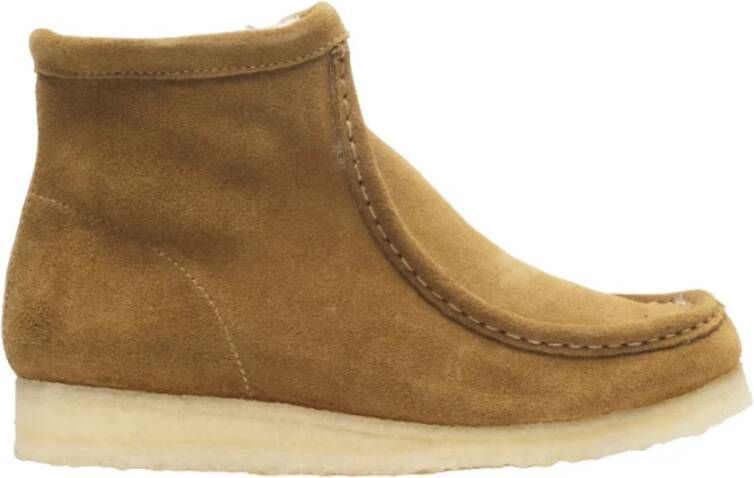 Clarks Originals Wallabee Hi Tan Wlined Winterlaarzen Beige Dames