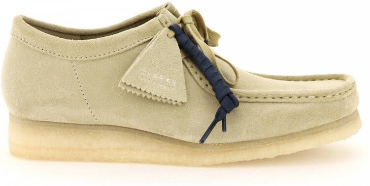 Clarks originals wallabee suede leather lace up shoes Beige Heren