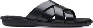 Clarks Platte sandalen Zwart Heren