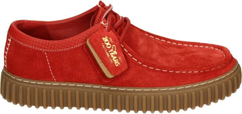 Clarks TORHILL LO Vrije tijdsschoenenHeren veterschoenHeren sneakersCasual Rood