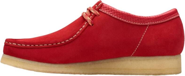 Clarks Rode Suède Wallabee Sneakers