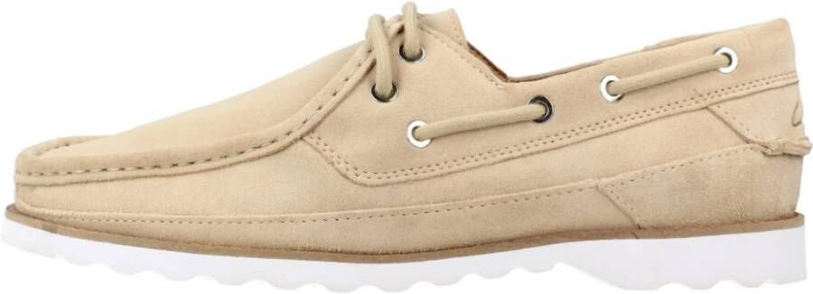 Clarks Sailor Shoes Beige Heren