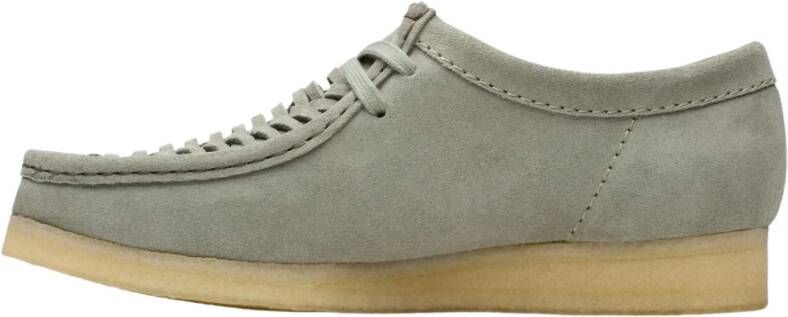 Clarks Salie Geweven Suède Wallabee Sneakers