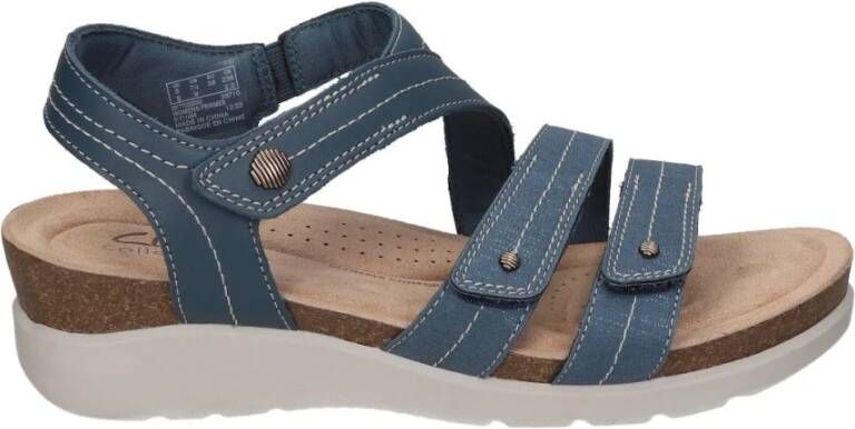 Clarks Sandals Blue Dames