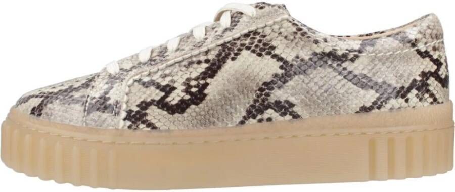 Clarks Slangenleer Wandelschoenen