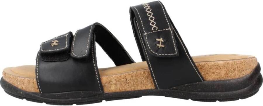 Clarks Sliders Black Dames