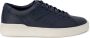 Clarks Blauwe Leren Sportieve Sneakers Rubberen Zool Blue Heren - Thumbnail 1