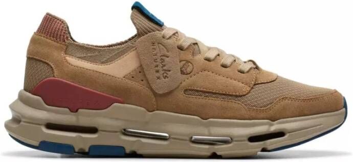 Clarks NXE Lo heren sneaker bruin