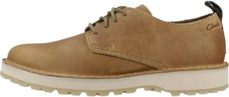 Clarks Solsbury Veterschoenen van leer