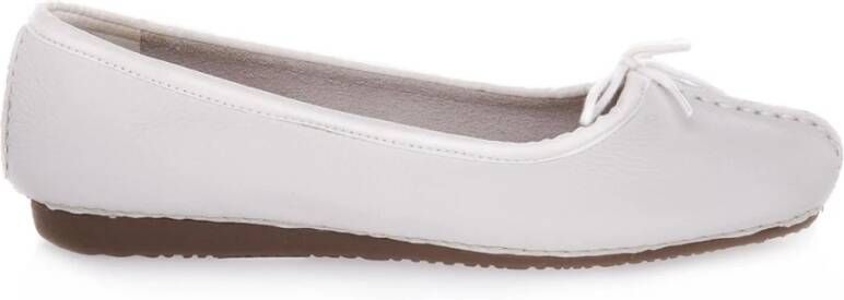 Clarks Stijlvolle ballerina`s voor vrouwen Wit Dames