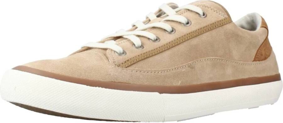 Clarks Stijlvolle Lace Sneakers voor Vrouwen Beige Dames