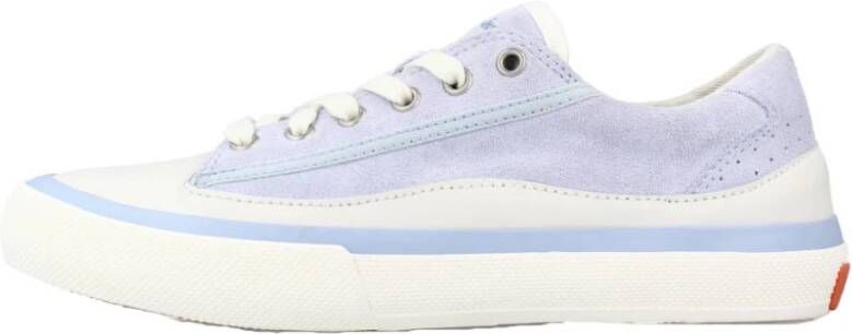 Clarks Stijlvolle Lace Sneakers voor Vrouwen Blue Dames
