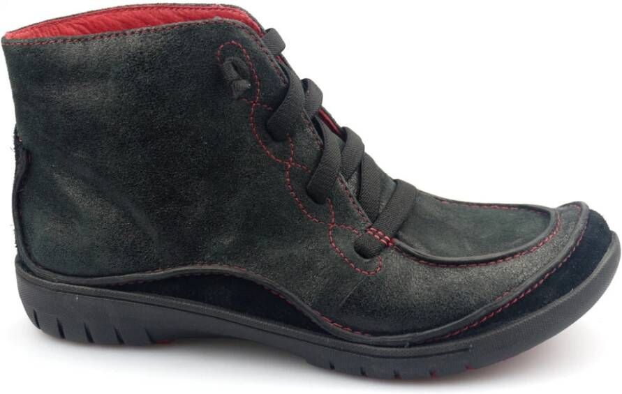 Clarks Stijlvolle leren veterschoenen Zwart Dames