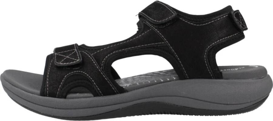 Clarks Stijlvolle Platte Sandalen Black Dames - Foto 2