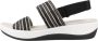 Clarks Stijlvolle Platte Sandalen Black Dames - Thumbnail 2