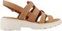 Clarks Stijlvolle Platte Sandalen Brown Dames - Thumbnail 1