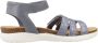 Clarks Stijlvolle Platte Sandalen voor Vrouwen Blue Dames - Thumbnail 2