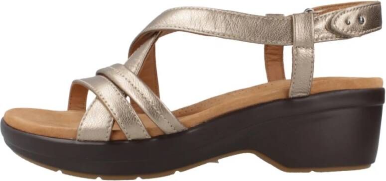 Clarks Stijlvolle Platte Sandalen voor Vrouwen Multicolor Dames