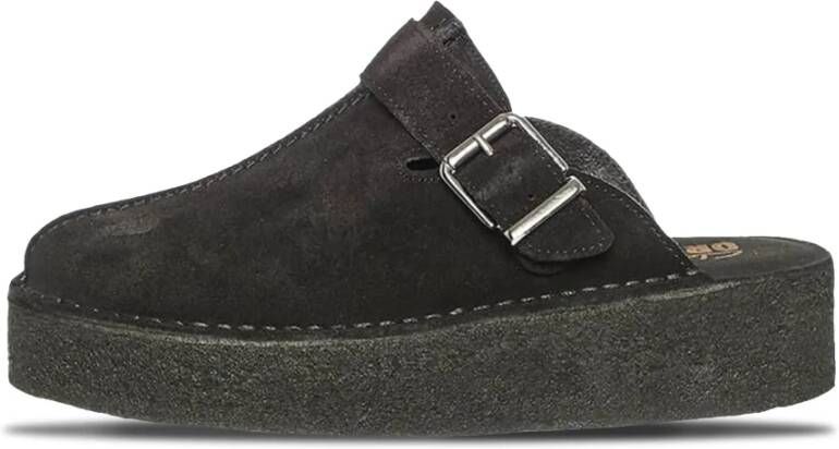 Clarks Stijlvolle Trekwedge Mule Verhoog Stijl Black Dames