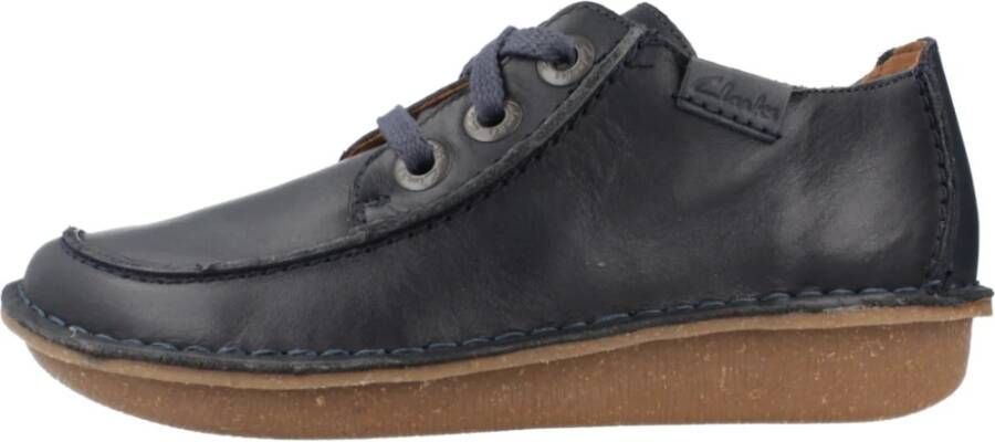 Clarks Stijlvolle Veterschoenen Funny Dream Blue Dames - Foto 3