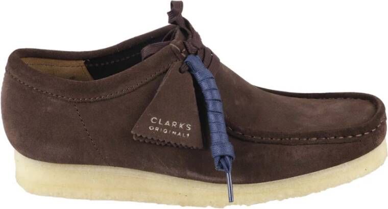 Clarks Stijlvolle Wallabee Schoenen voor Mannen Brown Heren